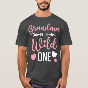 T-shirt Grand-Mère Des Filles Du Sauvage Un Grand-Enfant A