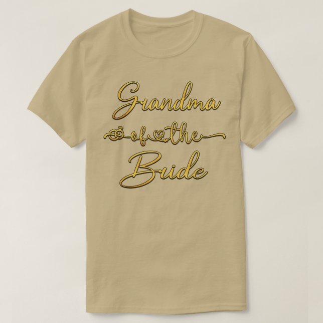 T-shirt Grand-Mère Des Idées Wedding showers De Mariée (Design devant)