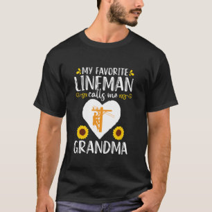 T-shirt Grand-mère des lignes aériennes Tournesol Fête des