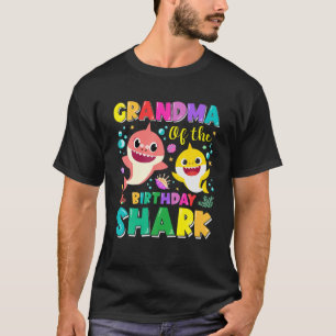 T-shirt Grand-Mère Des Requins D'Anniversaire Nana Gigi C