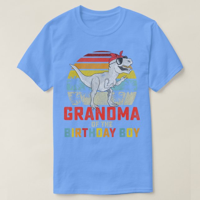 T-shirt Grand-mère Dinosaure de l'Anniversaire garçon corr (Design devant)