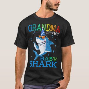 T-shirt Grand-mère Du Bébé Requin Anniversaire Brother Sha