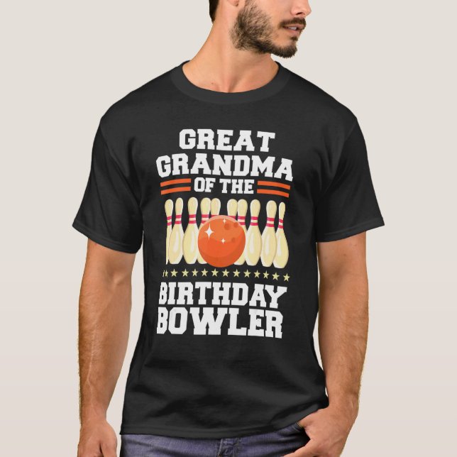 T-shirt Grand-Mère Du Bowler Anniversaire Bowling D'Annive (Devant)