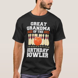 T-shirt Grand-Mère Du Bowler Anniversaire Bowling D'Annive