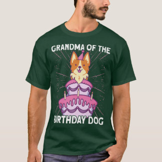 T-shirt Grand-Mère Du Chien D'Anniversaire Anniversaire Co