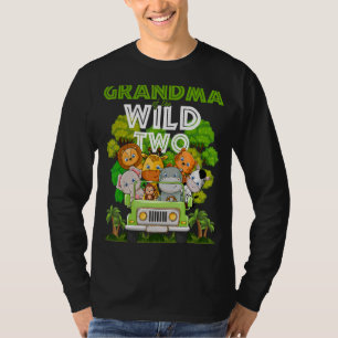 T-shirt Grand-Mère Du Far Deux Zoo Camion Anniversaire Saf