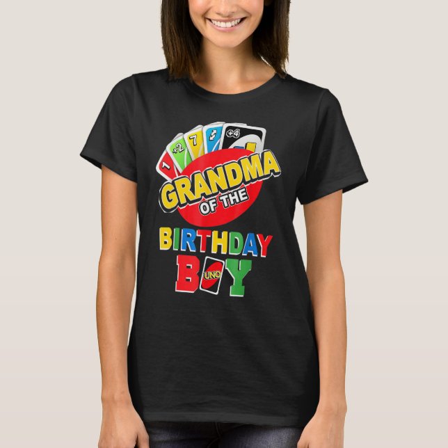 T-shirt Grand-Mère Du Garçon D'Anniversaire Chemise À Mama (Devant)