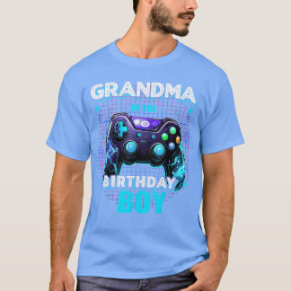 T-shirt Grand-mère du garçon d'anniversaire vidéo de famil