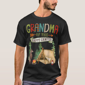 T-shirt Grand-mère du joyeux campeur premier anniversaire