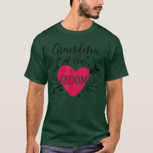 T-shirt Grand-mère du marié cœur fléché mariage et enterre