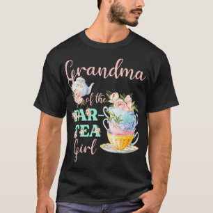T-shirt Grand-Mère Du Par Tea Girl Tea Party Anniversaire