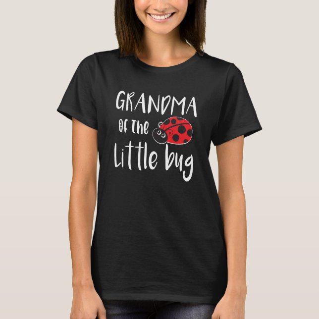 T-shirt Grand-Mère Du Petit Baby shower De Bug Cute Ladybu (Devant)