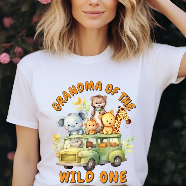 T-shirt Grand-mère du Sauvage Un safari animal anniversair (Créateur téléchargé)