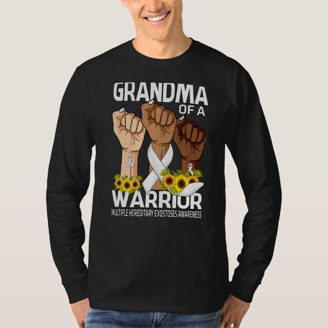 T-shirt Grand-Mère D'Un Guerrier Multiples Exos Héréditair (Devant)