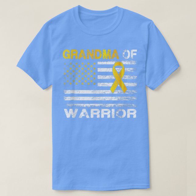 T-shirt Grand-mère d'un guerrier Sensibilisation au cancer (Design devant)