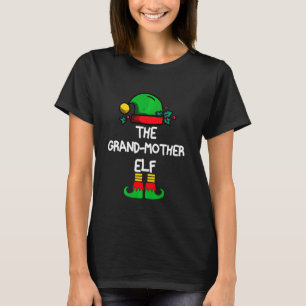 T-shirt Grand Mère Elf Groupe de jumelage Xmas Funny Famil
