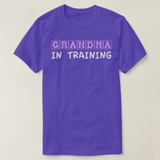 T-shirt Grand-Mère En Formation T Bébé Faire-part Tee  (Design devant)