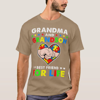 T-shirt Grand-mère et grand-fils meilleur ami pour la vie