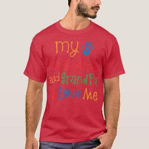 T-shirt Grand-mère et grand-père Love Me Grandchild Tee