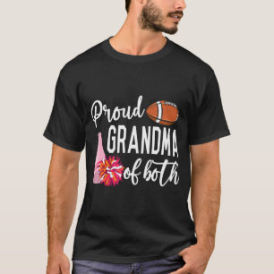 T-shirt Grand-Mère Fière De La Pom-pom girl Et Du Football
