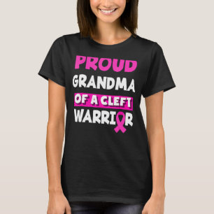 T-shirt Grand-Mère Fière D'Un Guerrier Gauche Lip & Palat