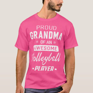 T-shirt Grand-Mère Fière D'Un Joueur De Volley-Ball Magnif