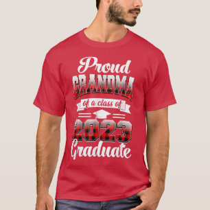 T-shirt Grand-Mère Fière D'Une Classe De 2023 Graduate Red