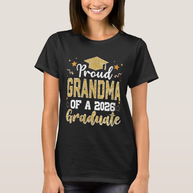 T-shirt Grand-Mère Fière D'Une Grand-Mère Diplômée De Clas (Devant)