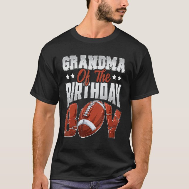 T-shirt Grand-mère Football anniversaire Garçon Famille Ba (Devant)