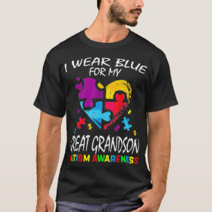 T-shirt Grand-mère Grand-père Bleu Pour Mon Grand-Père Aut