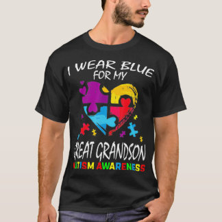 T-shirt Grand-mère Grand-père Bleu Pour Mon Grand-Père Aut