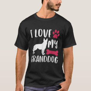 T-shirt Grand-mère grand-père grand-chien allemand T S