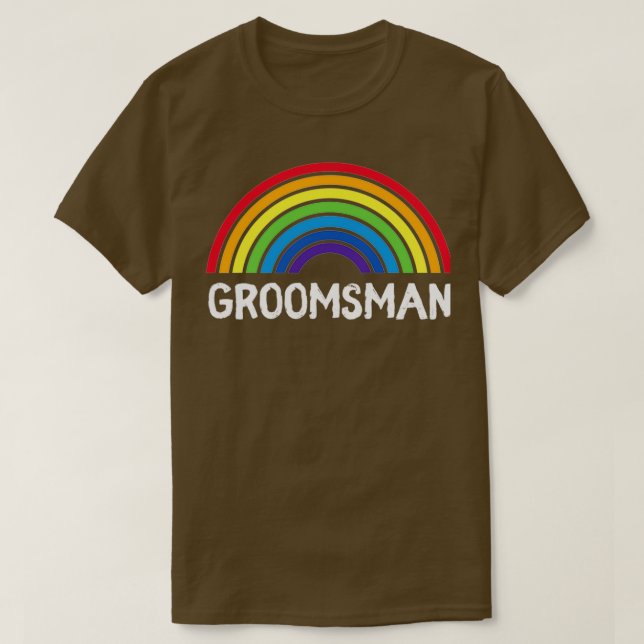 T-shirt Grand-mère Groom Mariage LGBT Pride Gay Bachelor P (Design devant)