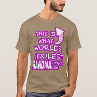 T-shirt Grand-mère la plus cool au monde 