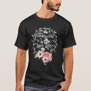 T-shirt Grand-Mère La Vie Est La Meilleure Vie Femmes Flow