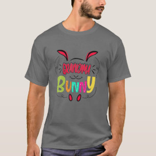 T-shirt Grand-mère Lapin Oreilles Joyeux Jour de Pâques