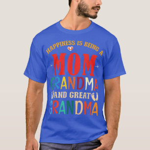 T-shirt Grand-Mère Le Bonheur D'Être Une Maman Grand-Mère