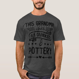 T-shirt Grand-mère Loves Her Her Grandkids Pottery Grandma