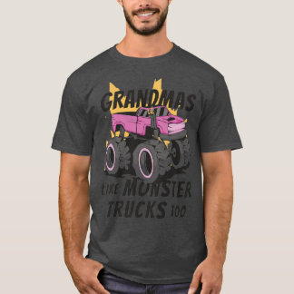 T-shirt Grand-mère Monster Truck Crushing