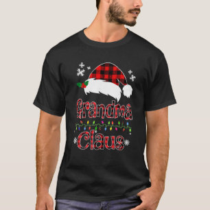 T-shirt Grand-mère Noël Père Noël Chemise rouge