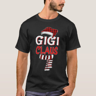 T-shirt Grand-mère Noël Père Noël Rouge paid Gigi Claus