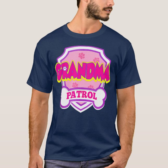 T-shirt Grand-mère Patrol Chien Drôle cadeau Anniversaire  (Devant)