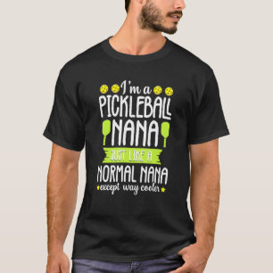 T-shirt Grand-mère Pickleball Nana Papa Cool Paddle Ball