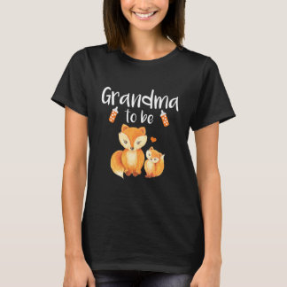 T-shirt Grand-mère pour être Fox Baby shower mignonne anim