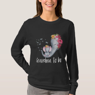 T-shirt Grand-mère pour être un Baby shower éléphant pour