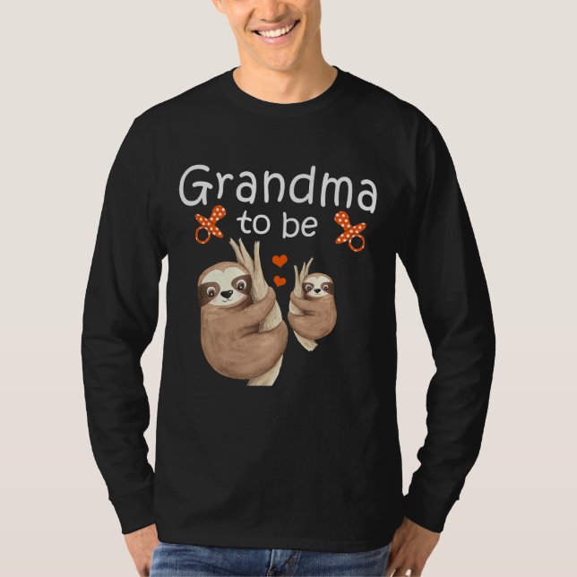 T-shirt Grand-mère pour être un Baby shower mignon animal (Devant)
