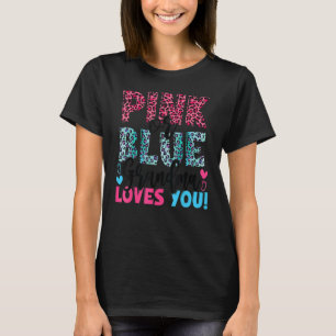 T-shirt Grand-mère rose ou bleu vous aime Empreinte de léo