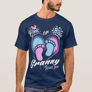 T-shirt Grand-mère rose ou bleue pour femmes aimez-vous la