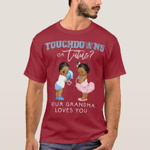 T-shirt Grand-mère Sexe Révéler Touchdown Tutu Baby