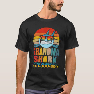T-shirt Grand-mère Shark Doo Doo Fête des mères Retro Vint